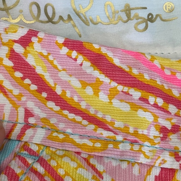 Lilly Pulitzer The Walsh Pink and Blue Shorts Fish Pattern - Picture 11 of 12